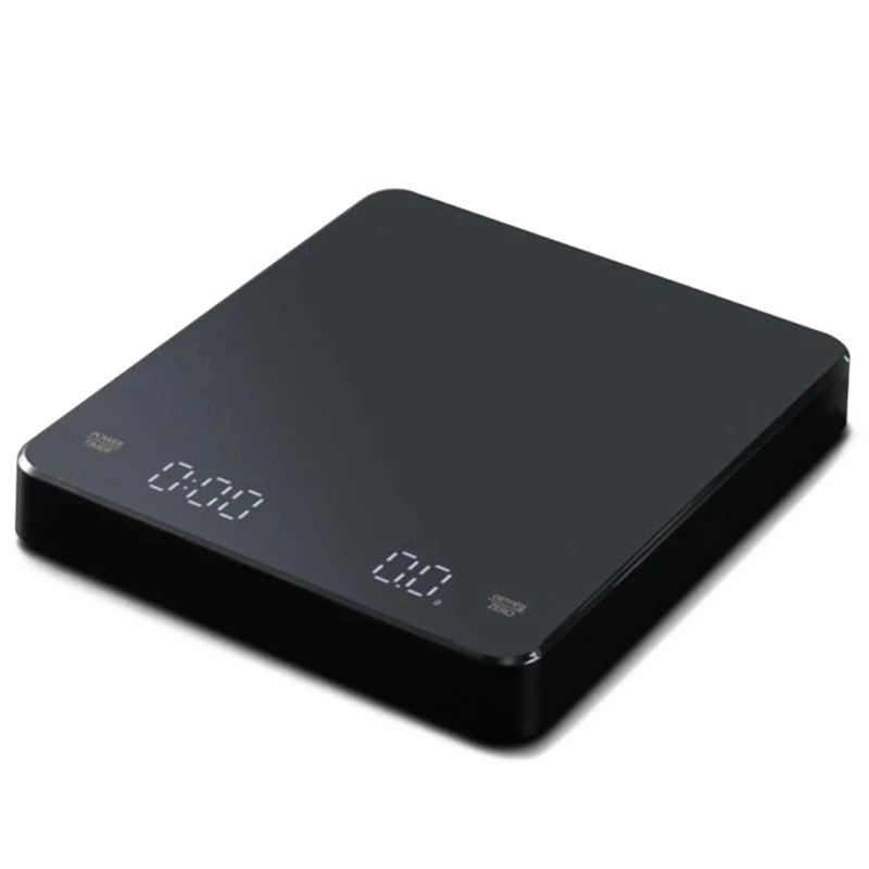 LED 스크린 충전 커피 저울 타이밍 핸드 브루잉 커피 전자 저울 가정용 주방, 스마트 원격 제어, lcd 화면, 타이머 기능