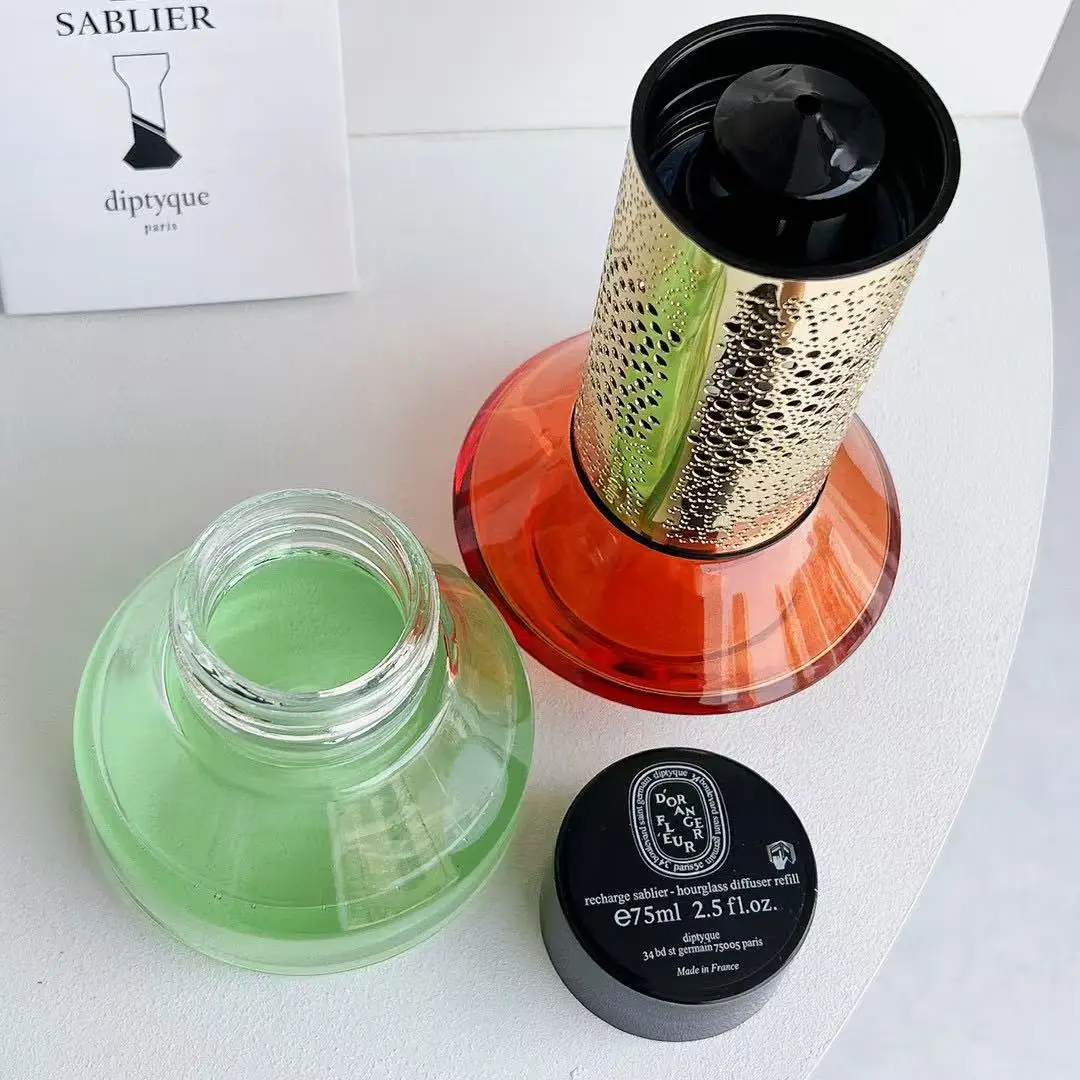 75ml Time Hourglass Aromatherapy No.34 Fireless Aroma Set Bedroom Fragrance Gift Box Air Home Decoration Valentine Gifts