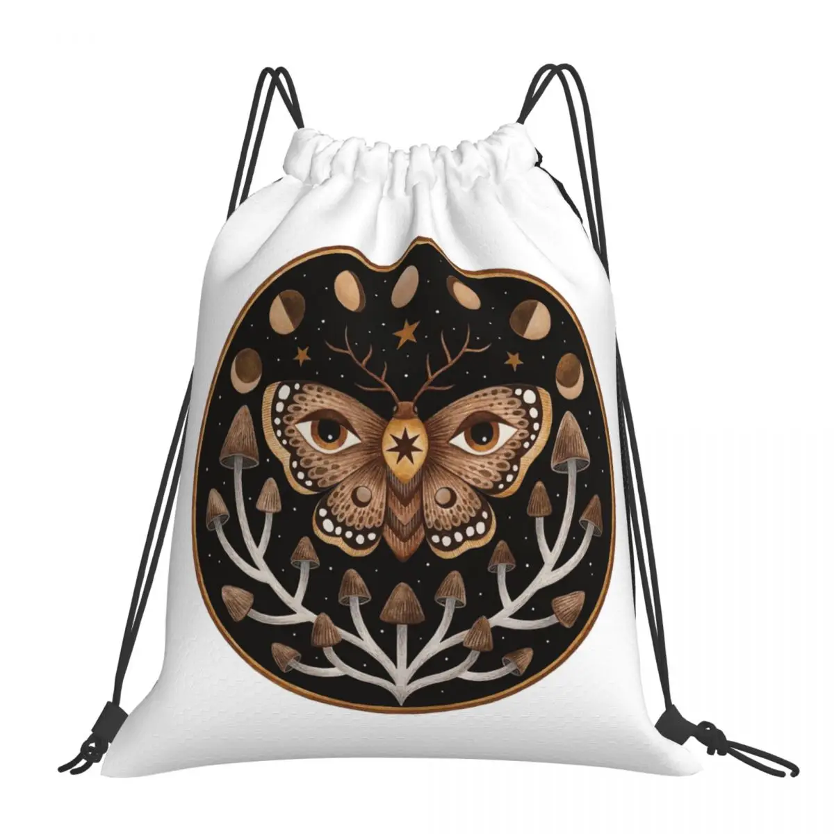 

Forest Visions Backpacks Casual Portable Drawstring Bags Drawstring Bundle Pocket Sports Bag BookBag For Man Woman School