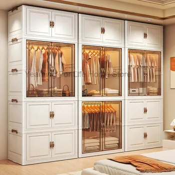 Porta di lusso Guardaroba Deposito Camera da letto Organizer Partizioni Salvaspazio Economico Semplice Armadio Vestiti Vestidores Mobili alla moda 1