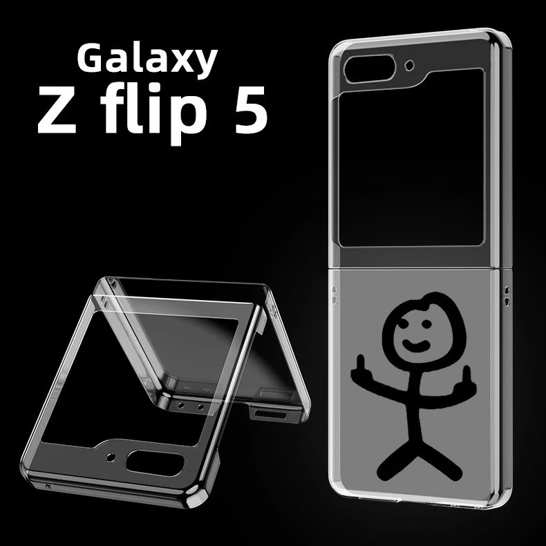 Custodia Rigida Per Pc Matchman Cartoon Per Samsung Galaxy Z Flip 5 Cover Trasparente Per Galaxy Z Flip 5 Custodia Antiurto Pieghevole