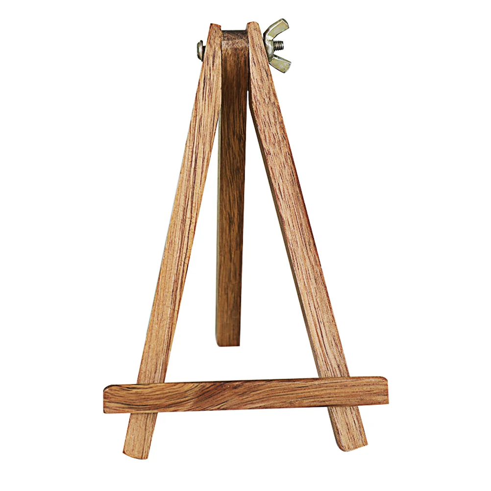 Wooden Tripod Display Stand Phone Tablet Holder Holding Bracket Pone Solid Structure