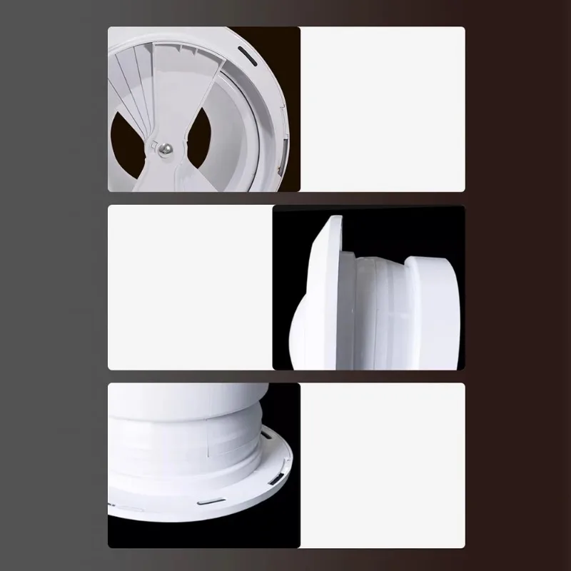 75/100/150/200mm Air System Outlet Valve ABS Circular Spherical Nozzle Air Vent For Airport Station Central Ventilation Outlet
