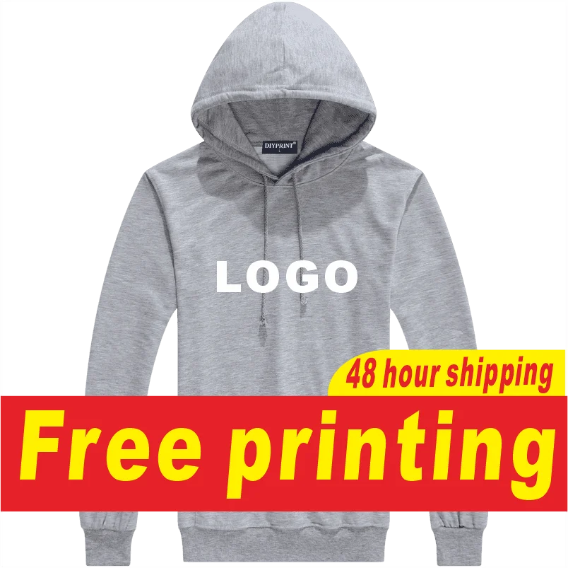 Casual pure cotton hoodie for spring and autumn men's and women's hoodies, printed , embroidered , long sleeved h