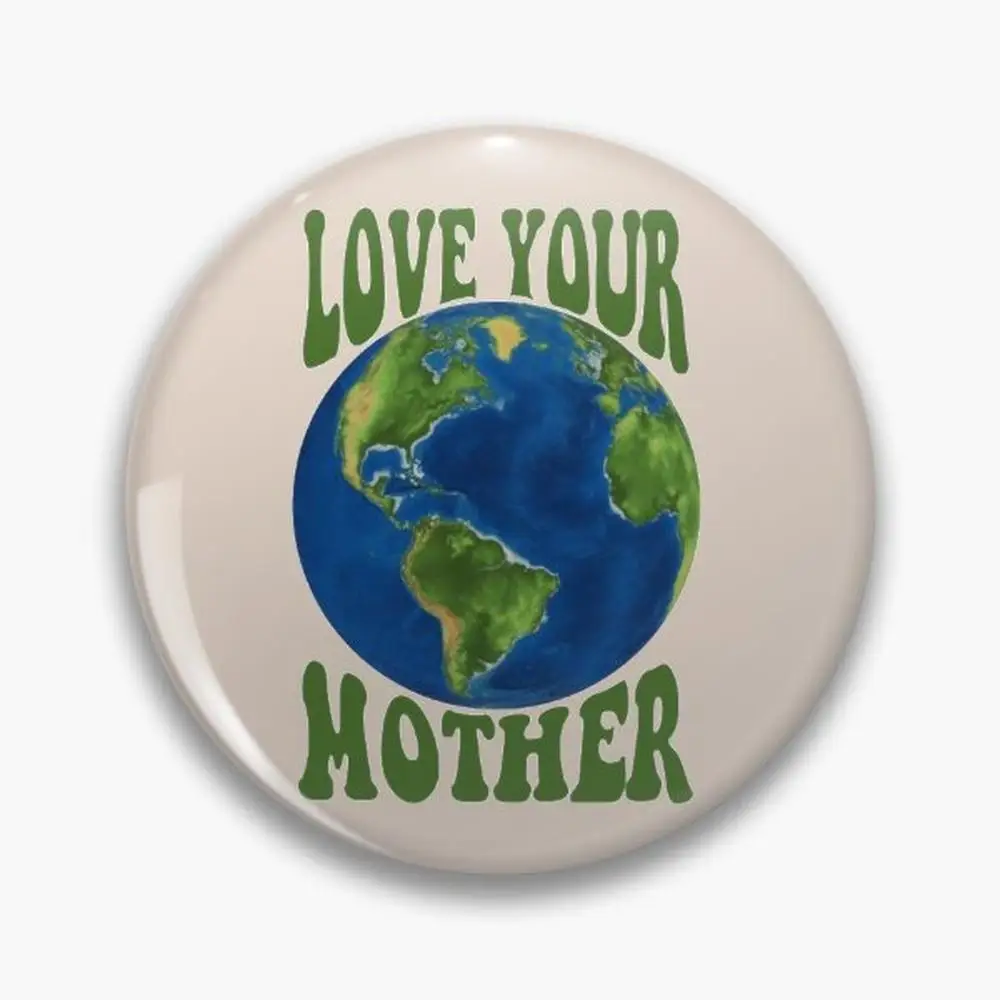 

Брошь на булавке «Love your mother»