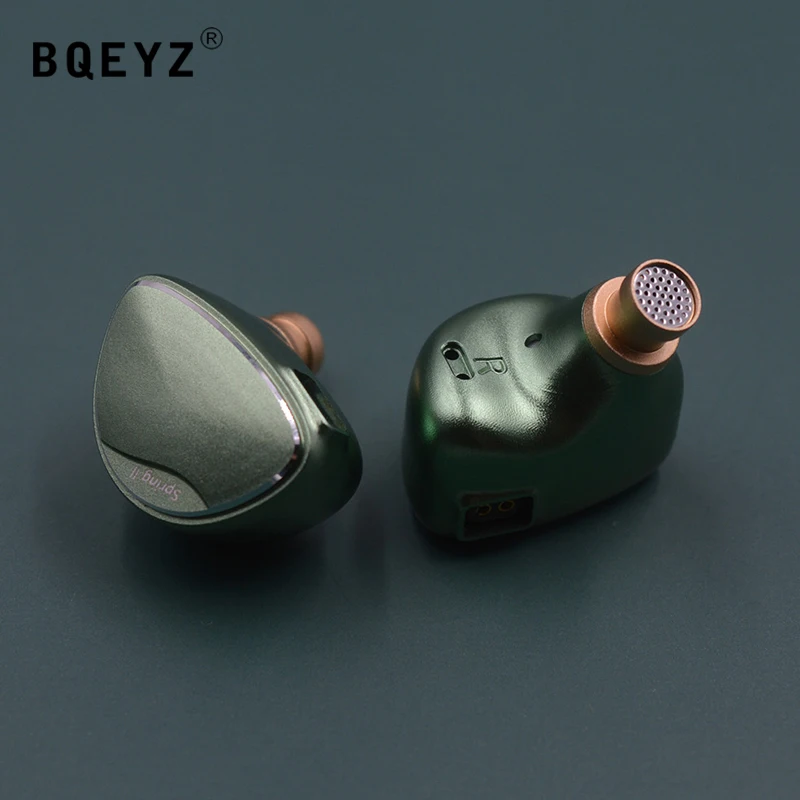 Bqeyz Spring 2 Wired Best Hifi In Ear Iem Auricolare Dotato Di Monitor Ibrido Avanzato Triple Ba Dynamic Unit Con Cavo Staccabile