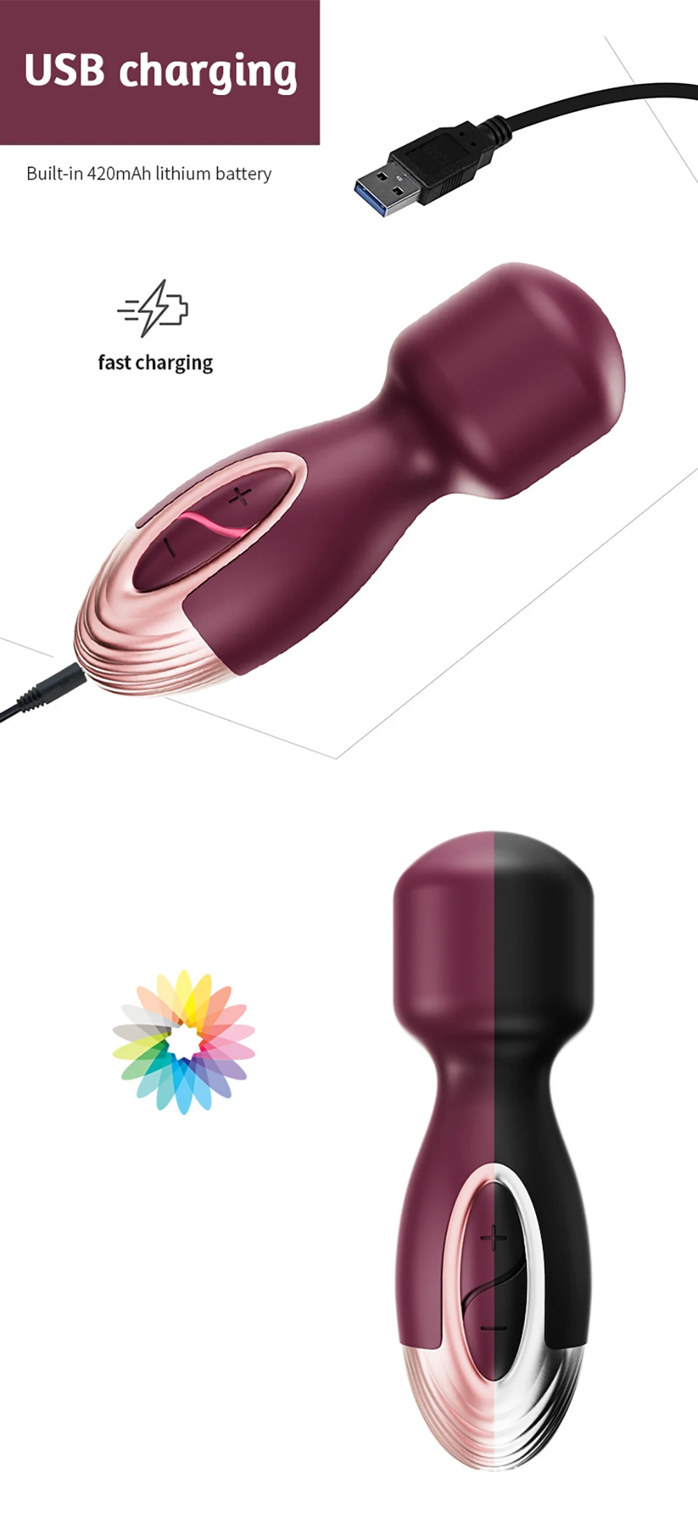 Rechargeable G-spot Vibrator With Strong Massage And Stimulation_voghion.com
