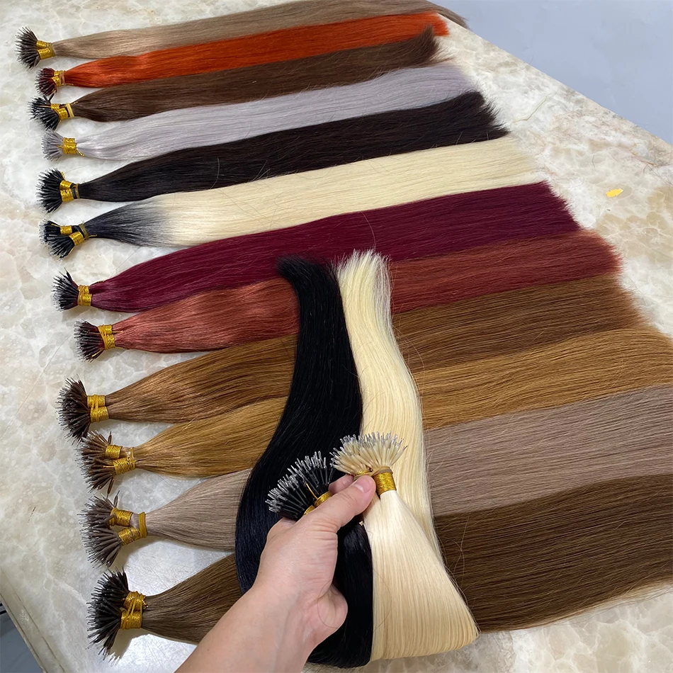Micro Ring Hair Extension Ombre Virgin Human Hair Extensions Nano Ring Micro Beads Tip Thick Full Head 18"-30"extensi&oacute;nes human hair extensions