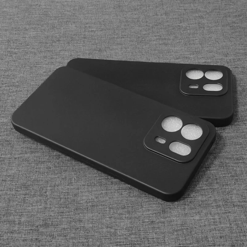 Sleek Black TPU Matte Silicone Bumper Case - Slim Protective Back Cover