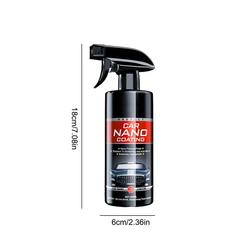 Spray idrofobo per auto rivestimento in ceramica per veicoli Nano Spray ad azione rapida rivestimento per auto Spray per lucidatura a cera agente di riparazione per graffi fini