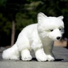Arctic Fox High Fidelity Anime Cute Plushie White Polar Fox Plush Toys Lifelike Animals Simulation Stuffed Doll Toy Gifts Kids 1