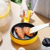 Electric Frying Pan, Omelette Maker Steamer Egg Cooker Eggs Mini Plug-in Frying Pan Automatic Power-off Breakfast Machine 2