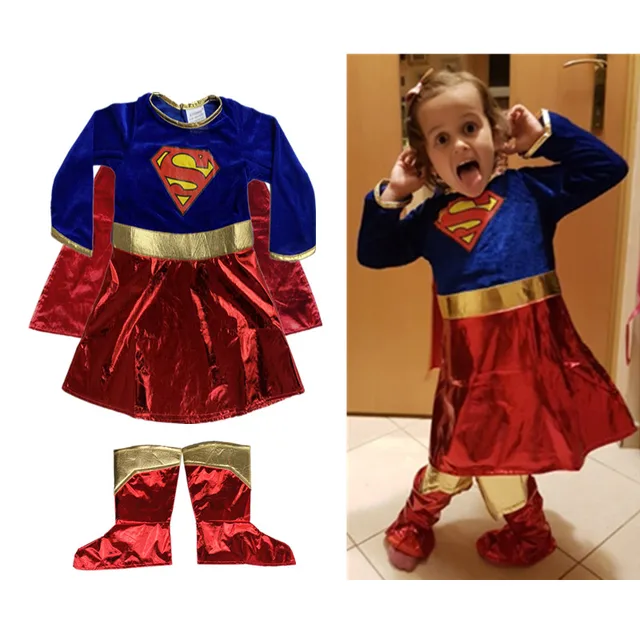 Festa dei bambini carnevale bambini supereroe Super ragazze costumi Cosplay  mantelli vestito da festa vestiti di compleanno Halloween - AliExpress