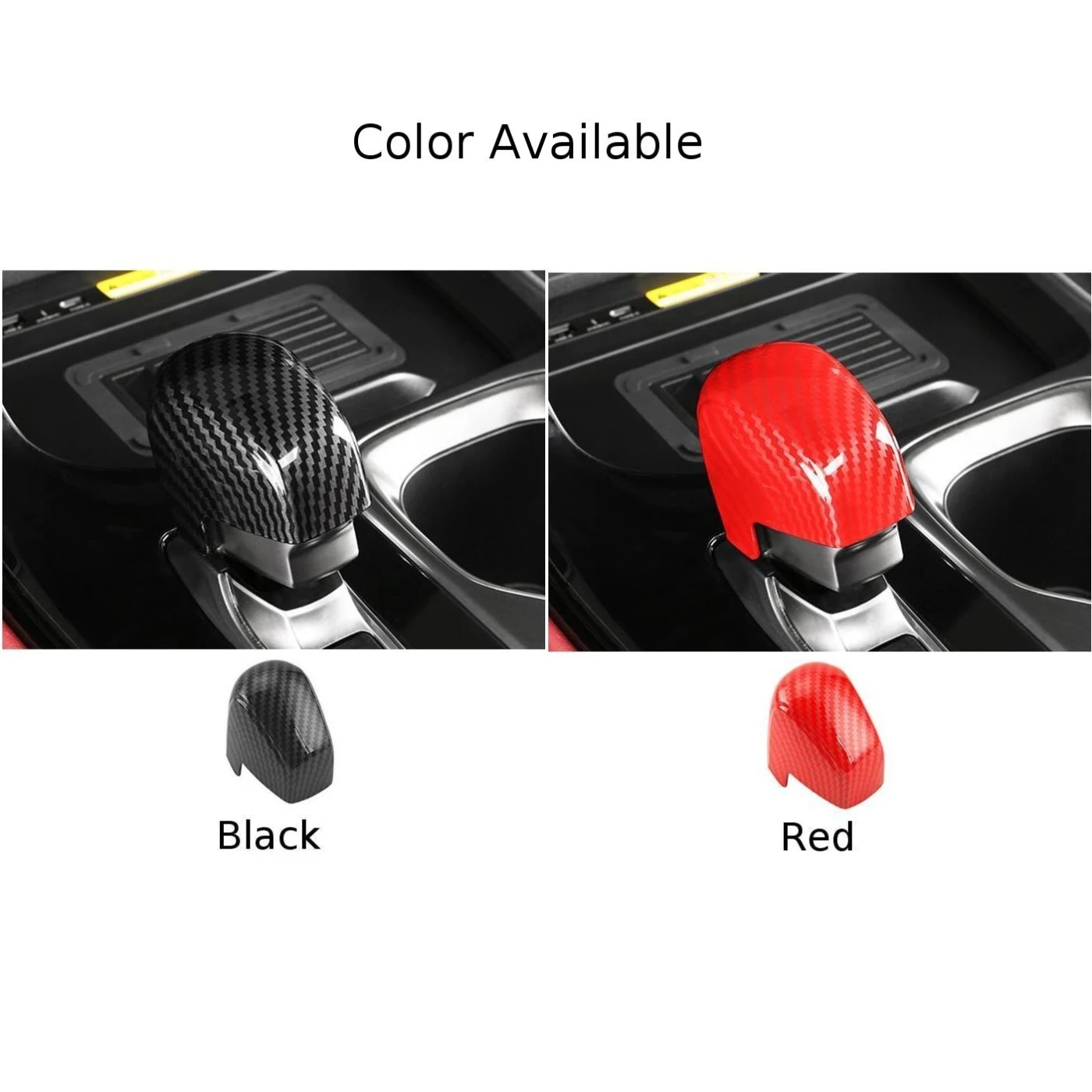 ABS Carbon Fiber Pattern Gear Shift Knob Trim For Lexus RX350 500h 2023-2024 Gear Shift Knob Trim Cover Accessories
