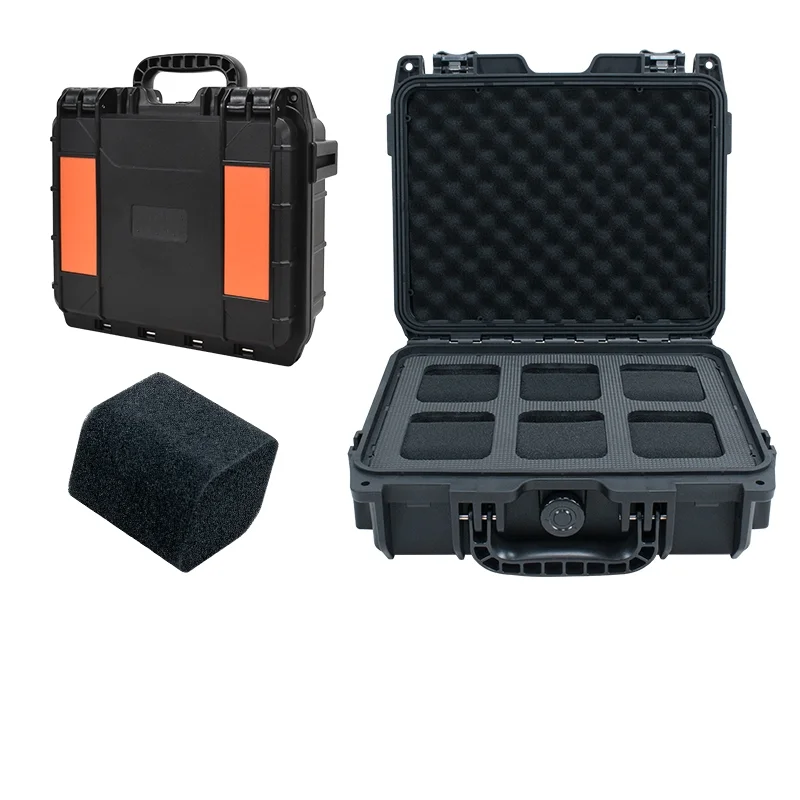 Watch Box Organizer for Men Waterproof Suitcase 6 Grid Storage Jewelry Display Box Watch Safety Protection Anti Drop Toolbox