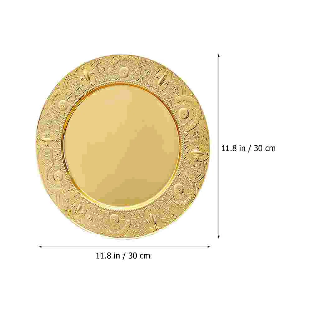 

European Style Fruit Plate Dinner Plates Metal For Food Serving Platters Cake Stands Sushi Tray Dessert Salad