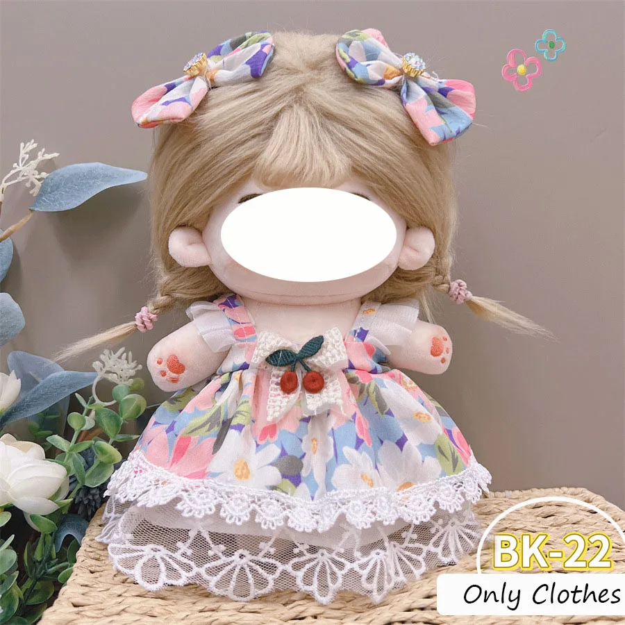 Cute Dres JK Uniform Clothes for 20cm Cotton Plush Cartoon DIY Doll Dress Up Clothing Skirt Suit Socks Toy Accessories Girl Gift