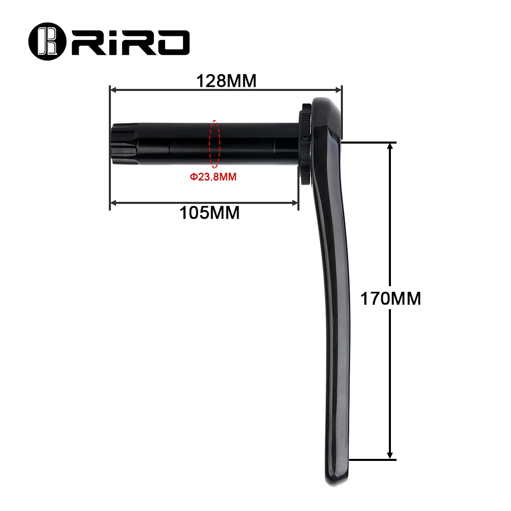 RIRO-Pédalier de vélo à montage direct en fibre de carbone, manivelle de vélo de route, plateau de vélo, 11/12 vitesses, 50-34/53-39T, GXP, 170mm,
