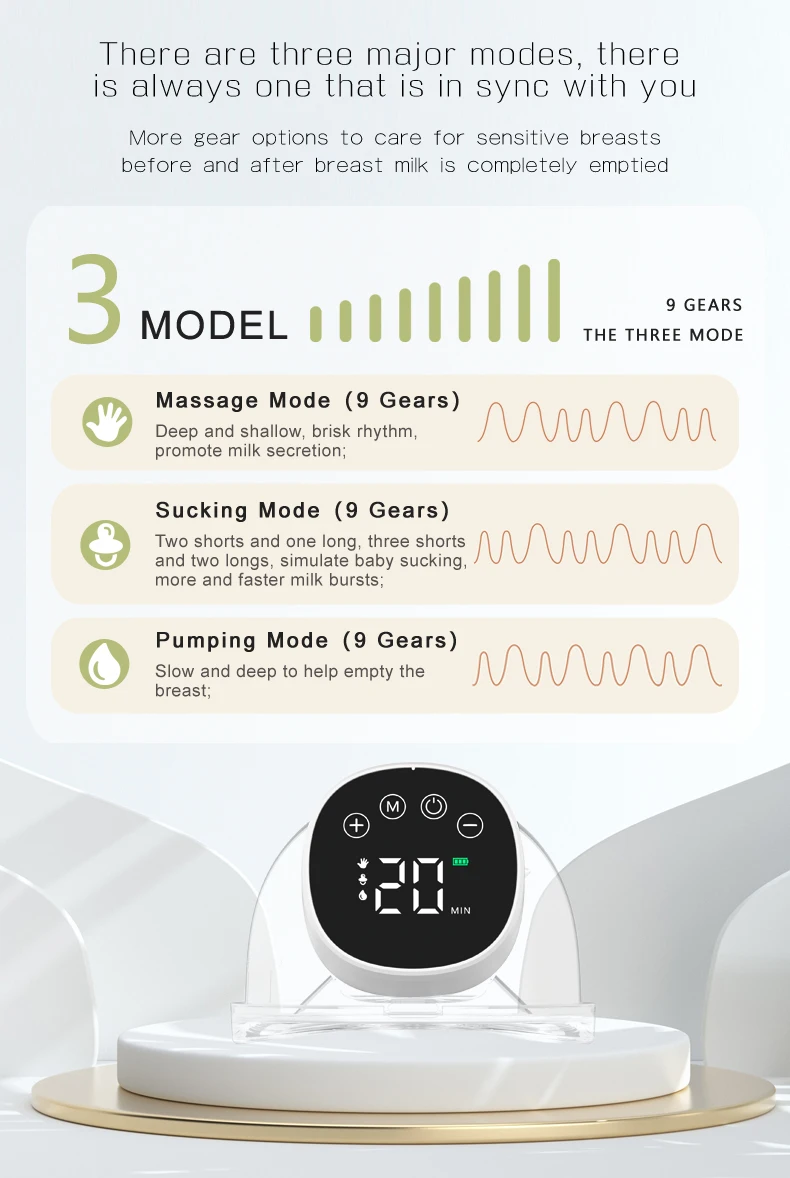 Electric Hands-free Wearable Breast Pump Silent Portable Comfort_voghion.com