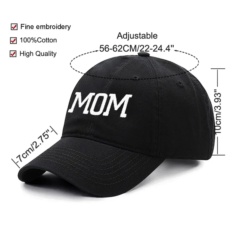 DAD MOM Embroidery Baseball Cap Fashion Women Men Hat Sport Visors Snapback Cap Sun Hat Breathable Outdoor Caps 5