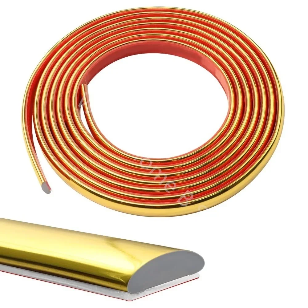 3M Seam Self-Adhesive 3D Metal Decorative Strip Waterproof Moisture-Proof Bathroom Kitchen Wall Decora Sticker