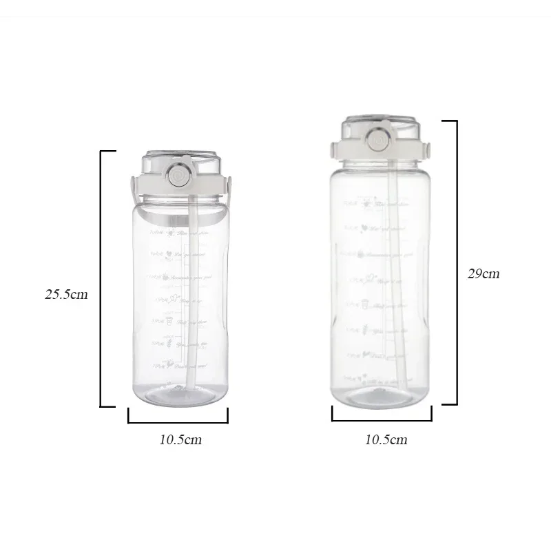 Large Sport Straw Water Bottle 2