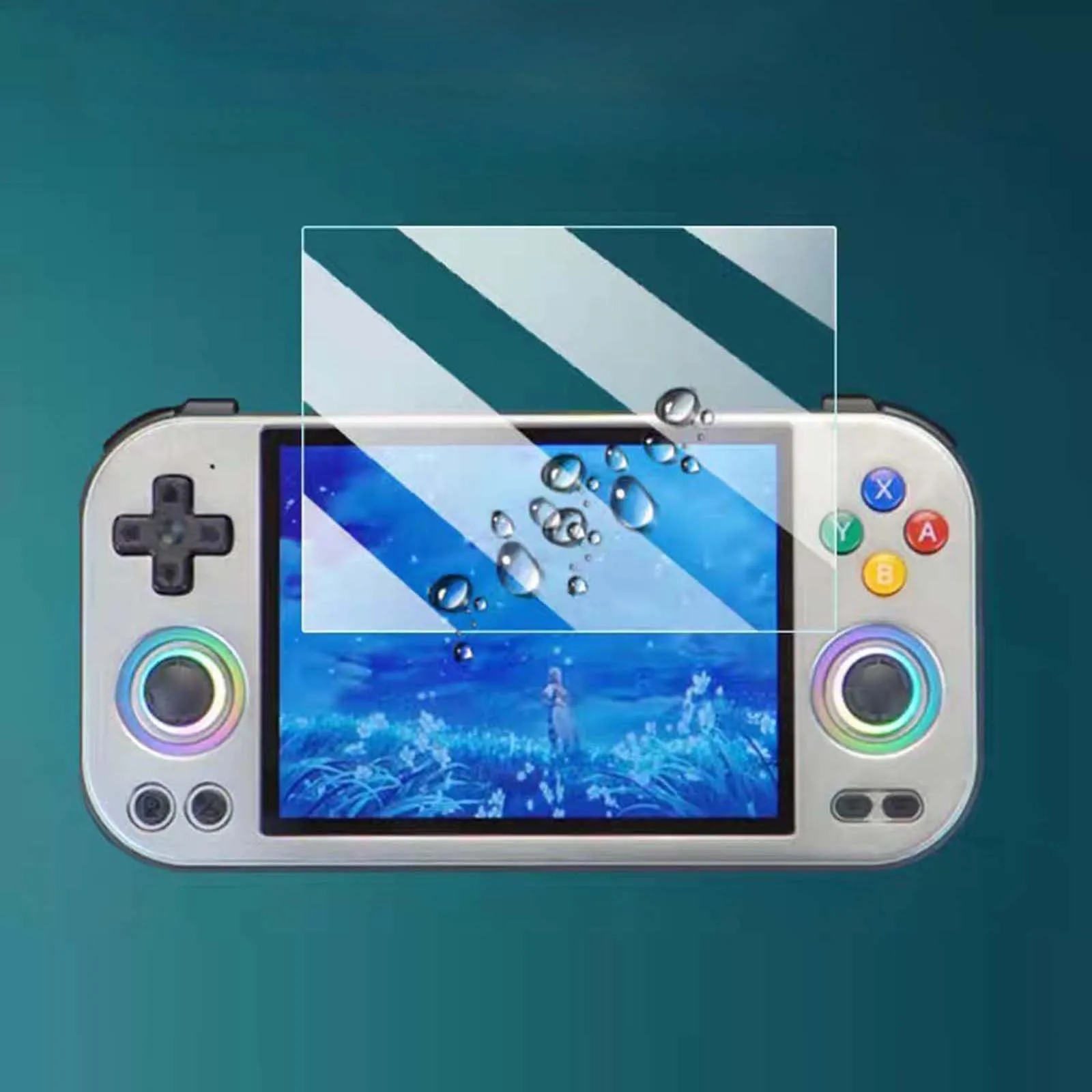 2Pcs Screen Protector Anti-scratch Tempered Film Tempered Screen Film for Anbernic RG477M Game Console