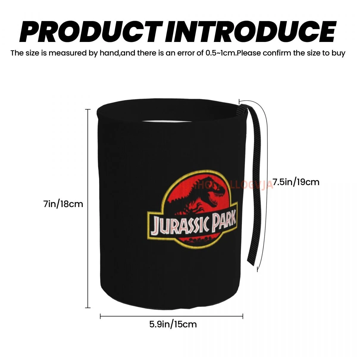 Jurassic Park Car Trash Can, Dust Bin, Trash Bin For Kitchen Camping, Interior Car Accessories For Women,Car Garbage