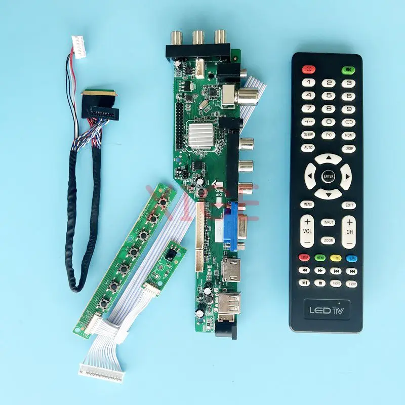 

Плата контроллера LP156WHA LP156WHB LP156WHU, 40-контактный LVDS-экран 15,6 дюйма, цифровой сигнал DVB USB + DHMI + VGA + 2AV комплект 1366*768