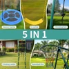 Swing Set for Kids Outdoor Backyard Playground Swing Set with Ladder and Basketball Hoop 3