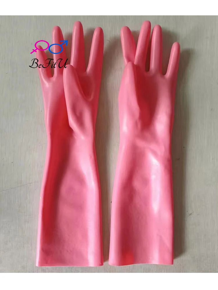 Free shipping standard Latex Short gloves  Mitten Slim Finger Seamless Unisex Gloved Natural  3D