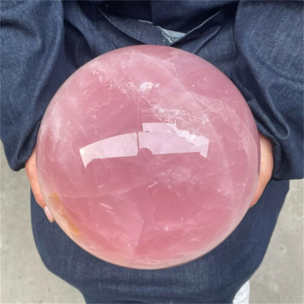 

Natural Rose Quartz Crystal Ball Polished Massage Sphere Ball Reiki Healing Room Decor Pink Crystal Souvenirs Stone Crafts