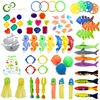 Children Diving Toys Summer Swimming Pool Outdoors Sports Water Playing Toy Set Beach Toys Diving Fish Seaweed Kids Gifts TMZ 1