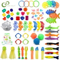 Children Diving Toys Summer Swimming Pool Outdoors Sports Water Playing Toy Set Beach Toys Diving Fish Seaweed Kids Gifts TMZ 1