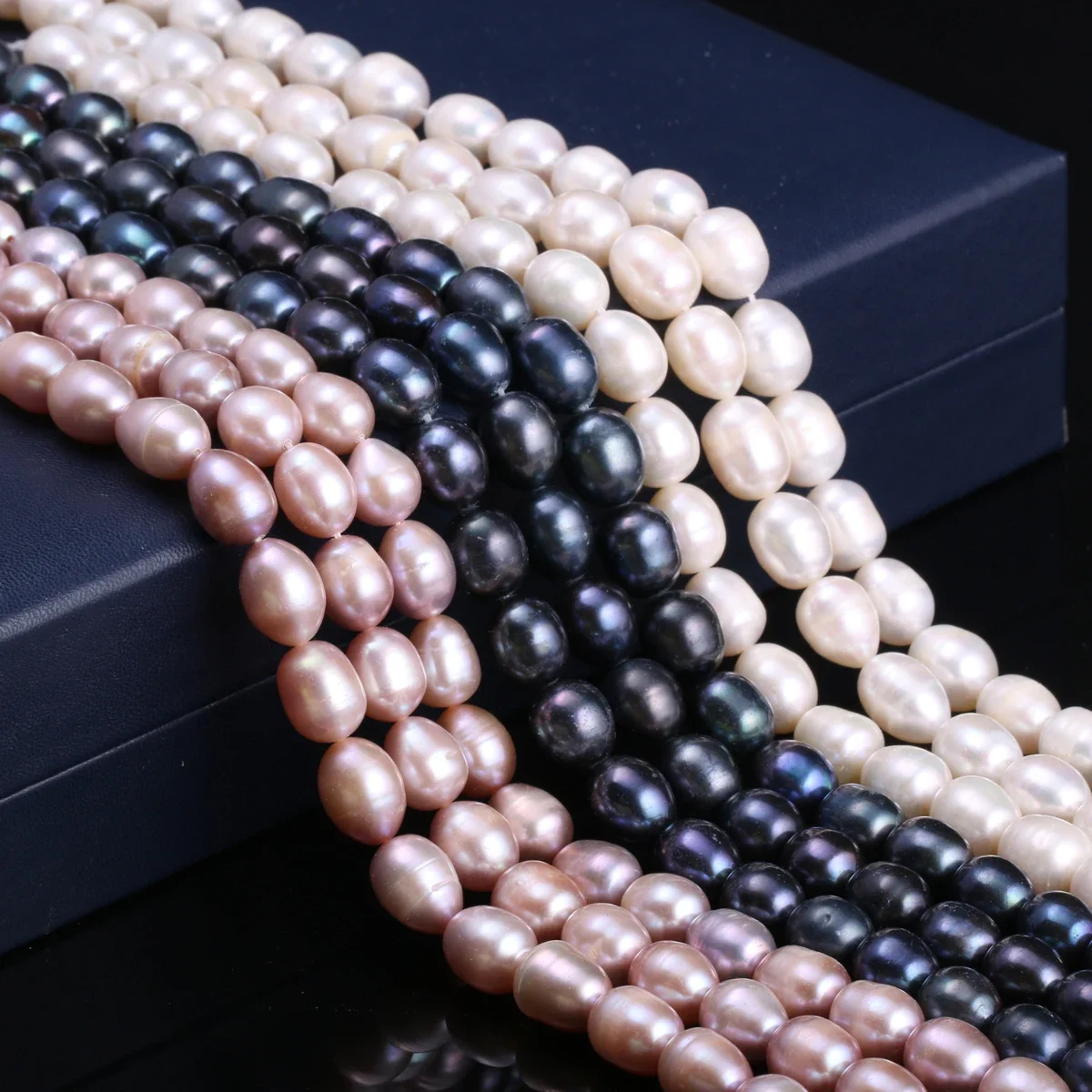 

Natural Freshwater Pearl Beads Rice Shape Isolated Loose Beaded for Jewelry Making DIY Personality Bracelet Necklace Accessories