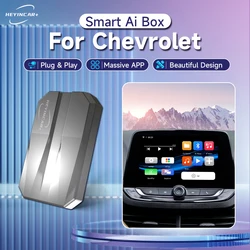 2024 HEYINCAR Smart AI Box  Android Auto Wireless CarPlay Adapter For Chevrolet Onix TRAX TRAVERSE BLAZER EQUINOX Tracker turbo