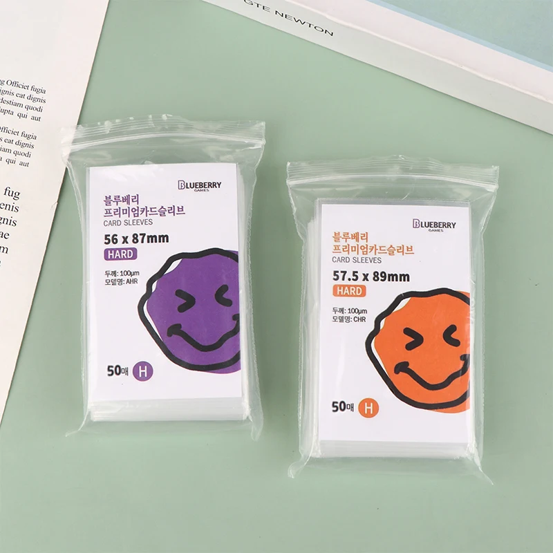 50Pcs Cpp Blueberry Sleeves Kpop Photoward Protector Sleeve Hard Card Sleeves Photocard Toploader