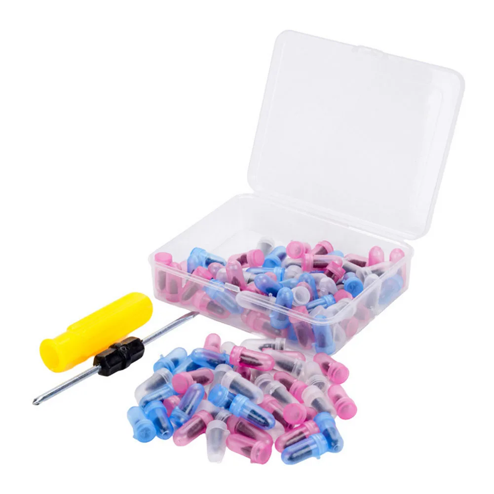 100Pcs 타이어 수리 고무 못 키트 튜브리스 타이어 펑크 수리 자동차 오토바이 바퀴 타이어 부품 타이어 수리 도구