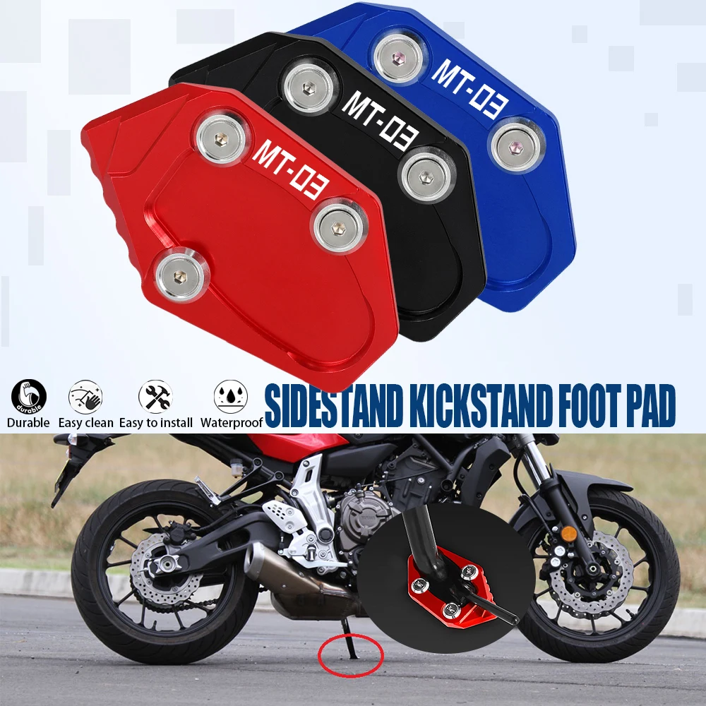 

For YAMAHA MT-03 MT03 MT 03 2016-2023 2022 2021 20202 2019 2018 Motorcycle Side Stand Enlarge Sled Sidestand Kickstand Foot Pad