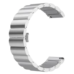 Premium 22mm Titanium Wristband Replacement Bracelet - 22mm (Silver)