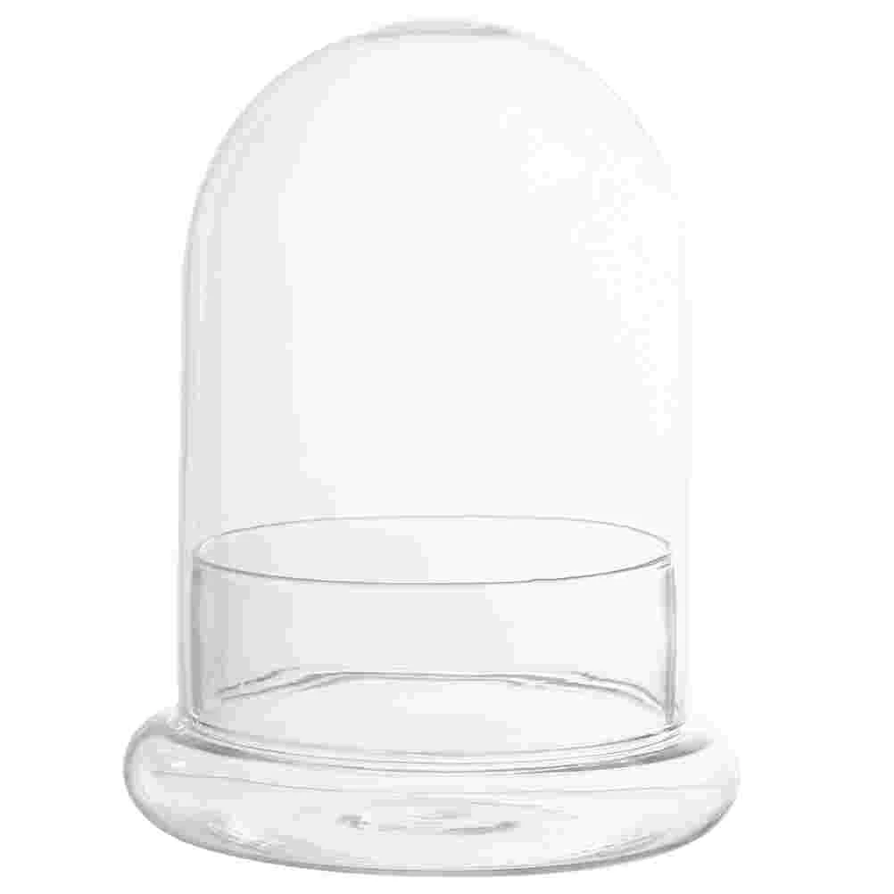 

Glass Bottle Lid Plants DIY Container Miniature Moss Terrarium Decorative Landscape Landscaping Bell Jar For Dome with base