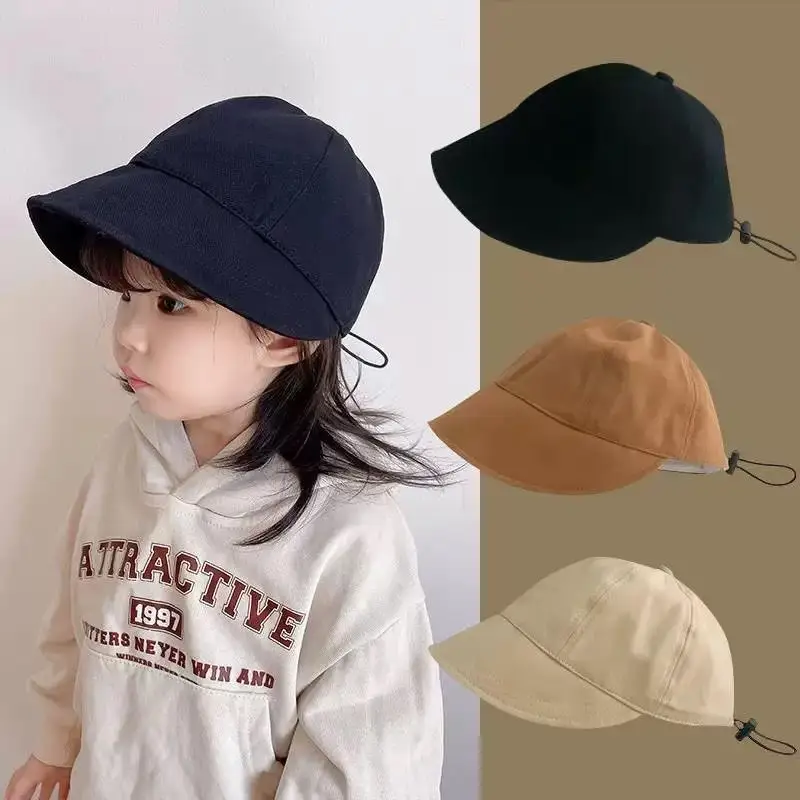 Baby Baseball Cap Boy Duck Tongue Cap Kids Sun Hats Smiley Letters Boys Girls Travel Sunshade Korean
