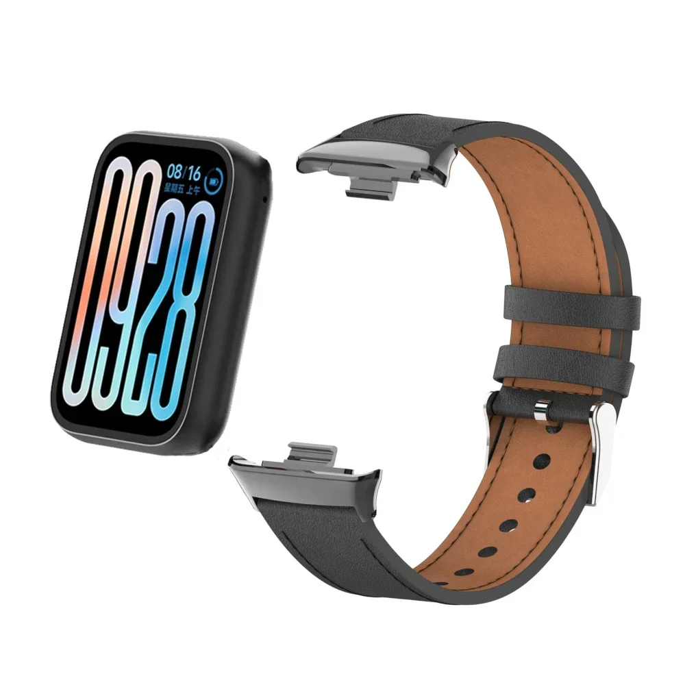 Premium Leather Strap for Smartwatch - Replaceable Wristband in Elegant Design