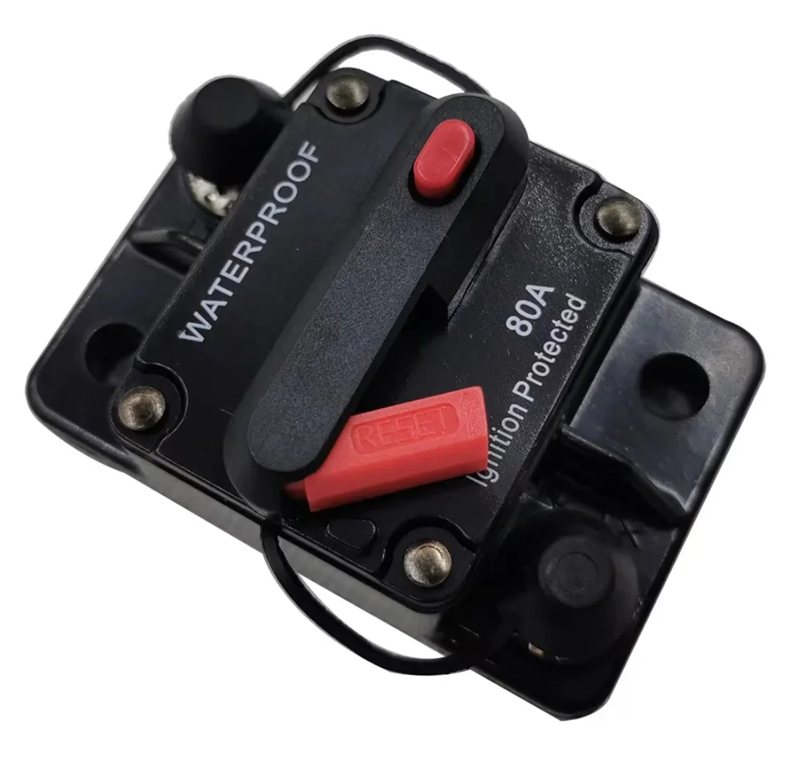 

Car Yacht RV Overload Protector Repeatable Circuit Breaker Auto Switch Fuse Block 30A-300A
