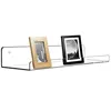 2Pcs Transparent Storage Rack Acrylic U-shaped Wall-mounted Storage Shelf Home Wall Decor 6
