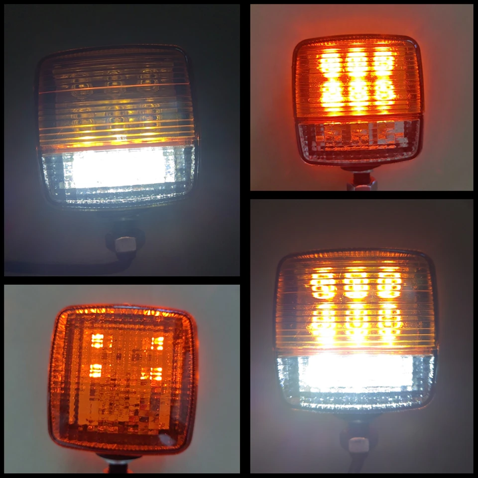 Forklift Headlight Turn Signal Light 10-80V Turn Indicator Amber Light Yellow Warning Directional Signal Position Lamp 2108322305
