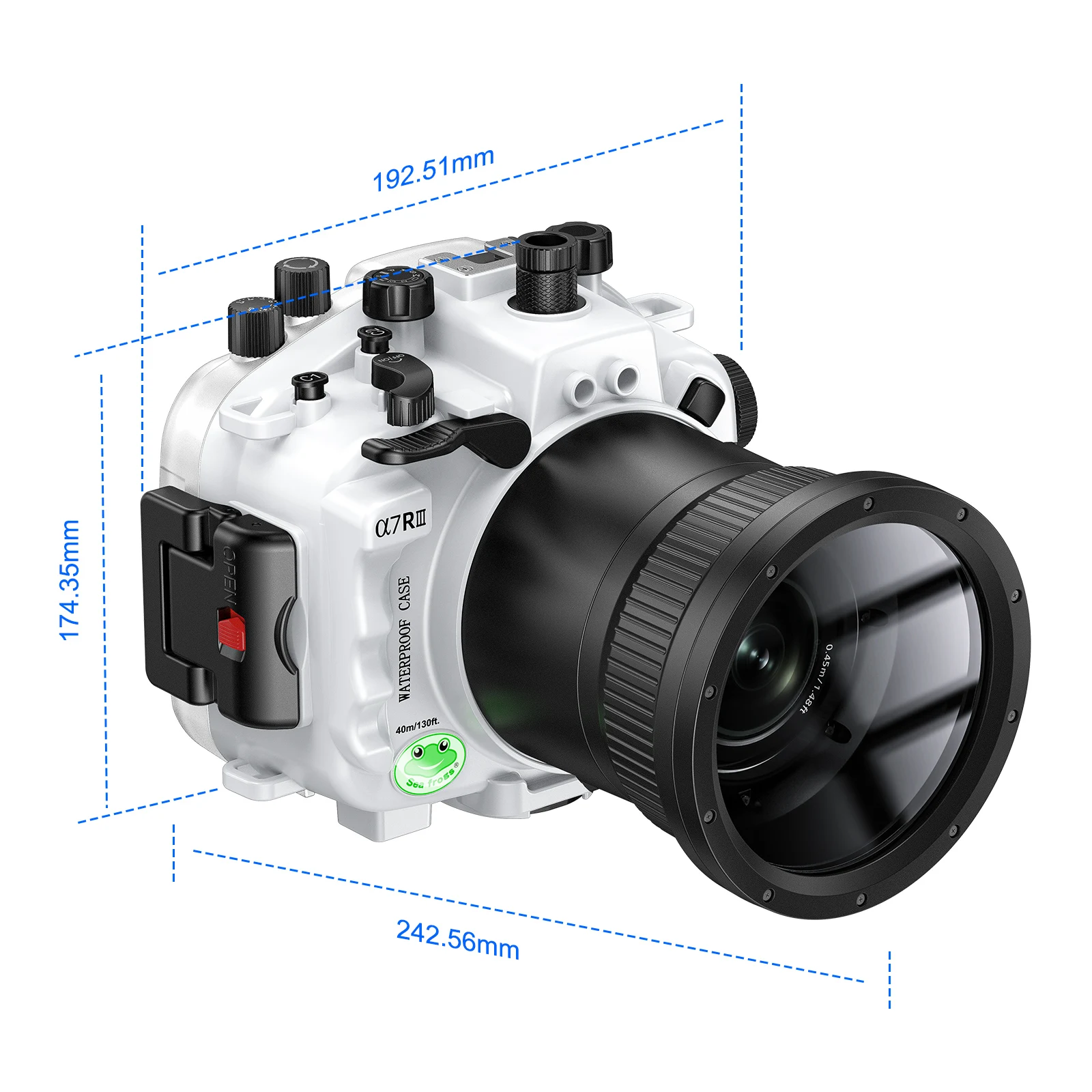 Seafrogs 2023 스쿠버 다이빙 카메라 케이스 커버, A7 RIII A7 III 수중 사진 장비 액세서리, 신상