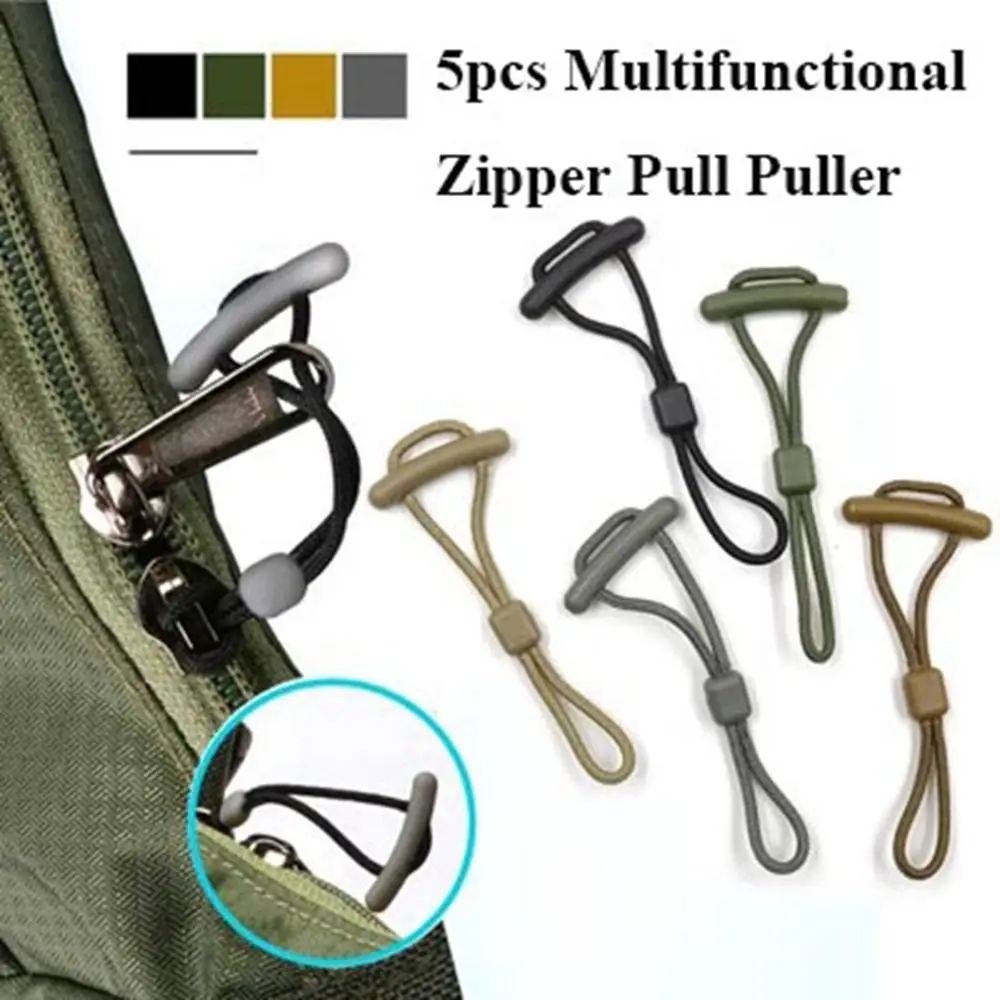 

Anti-theft Zipper Pull New Multifunctional 5 Colors Puller End Backpack Zipper Pull Travel Carrying Bag