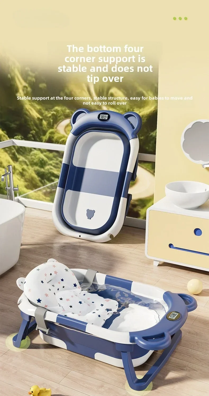 Foldable Baby Bath Tub Intelligent Temperature Display undefined