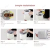 1L Barrel Ice Cream Cone Machine Children Homemade Fruit Ice Cream Cone Automatic Small Mini Household Ice Cream Maker 3